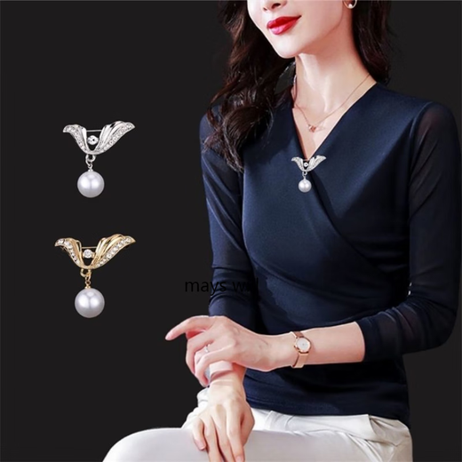 Jack Viney atmospheric V-neck anti-exposure fixed clothing women's collar pin cardigan 6#--022 pcs