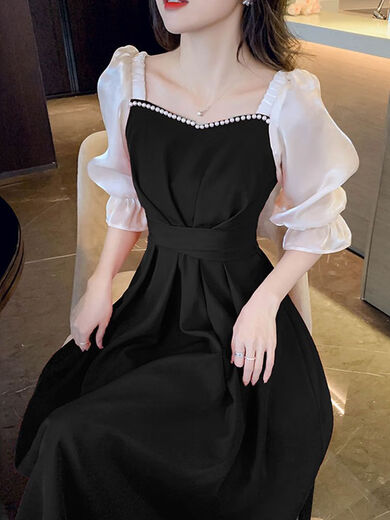 
White Mu Mu Toast Red Dress for Women's Native Year Bride Sense Red Skirt Small Dress Engagement Can Be Wear Red Five-Cents Sleeve High Quality L Recommended 100-120Jin [Jin equals 0.5 kg]