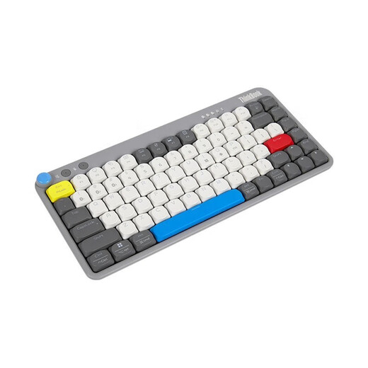 Lenovo Thinkbook Drei-Mode Kabelbluetooth Mechanische Tastatur Zwei-Farben-Taste Viergang Backlight Verstellbarer 83-Key-benutzerdefinierte Low-Achs-Laptop Desktop Universal Thin Grey mit niedriger Achse