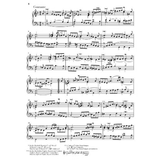 巴赫 法国组曲BWV 812-817 钢琴独奏无指法 亨乐原版 J. S. Bach French Suites BWV 812-817 HN1593