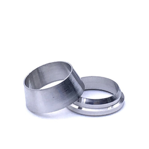 Zhuankai 316L stainless steel grinding model can replace Swagelok ferrule fitting nut nut snap ring British thread 316L nut plus snap ring 6mm