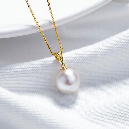 Tahitian 18K gold Edison pearl pendant 12-13mm high light freshwater pearl necklace for my wife