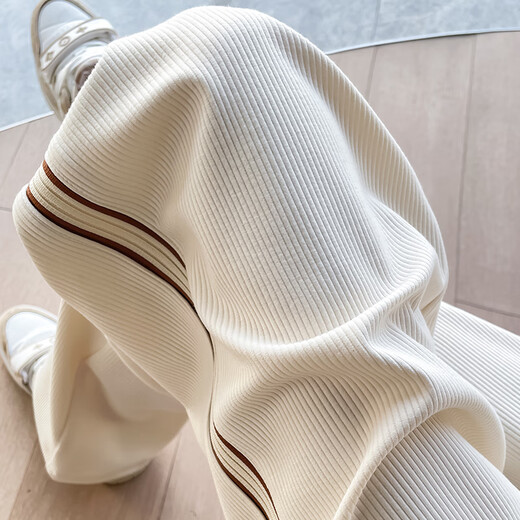 Die neuen losen losen schmalen Casual Sportshosen Cord-Hose mit hoher T-Taisten 3888 Schwarzer regulärer (hoch 166 oder weniger) l