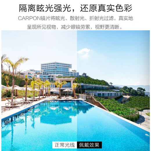 卡珀尼gm墨镜女大框防紫外线迪丽热巴同款防晒太阳镜潮高级感开车驾驶镜 黑框黑灰片-高品质板材