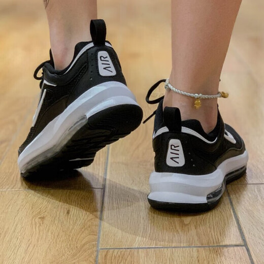 Nike women's shoes 2025 summer new AIR MAX full palm air cushion lightweight sports running shoes CU4870-001 black and white 35.5