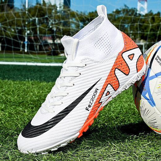 KUNY exports Ronaldo Assassin 16 new high-top football shoes men's broken nails children adult competition student training moonlight broken nails 40