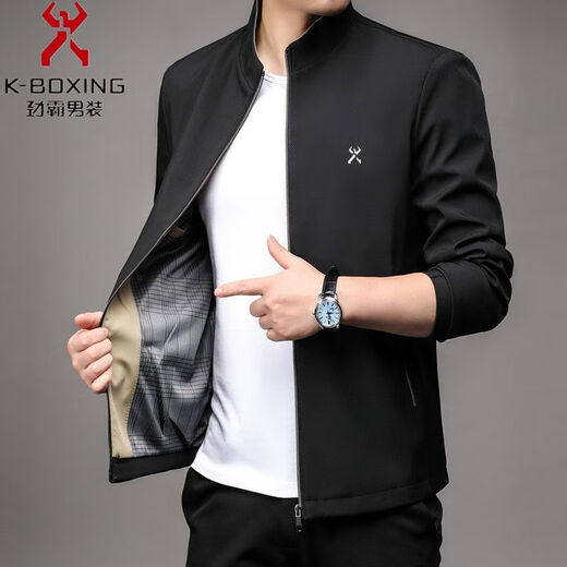 Jinba broken code new jacket men's coat top spring and autumn versatile business casual 2388 navy L 175/92A