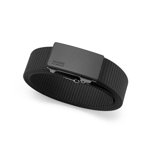 Mark Huafei Herrengürtel Männer zahnloser automatischer Schnalle-Gürtel Arbeitsgürtel Nylon Funktionaler Stil Taktischer Gürtel für Freundes Casual Style 723-Herz-Geschenkbox 120 cm (Hosengrößen 35-37)