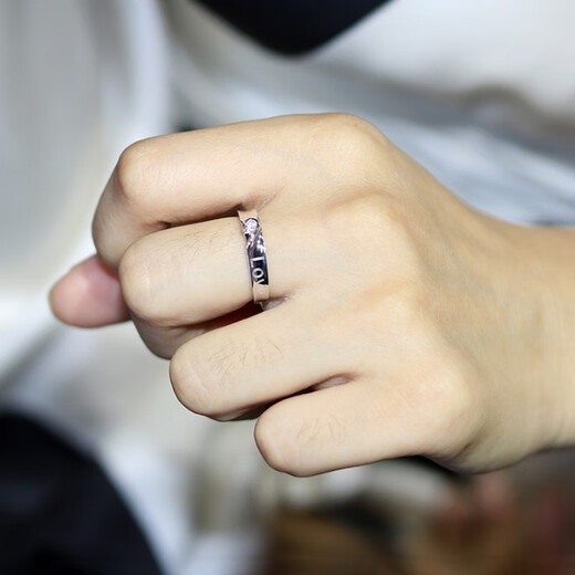 MZMZ platinum diamond ring real diamond inlaid platinum ring engagement wedding birthday anniversary gift for girlfriend Pair of rings Note ring number / pair about 8 grams