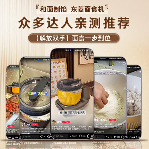 东菱（Donlim）【国家补贴】绞肉机家用厨师机多功能和面机揉面一体发酵打蛋器绞馅料理全自动面食机磁吸DL-1349 DL-1349（和面绞肉绞菜）