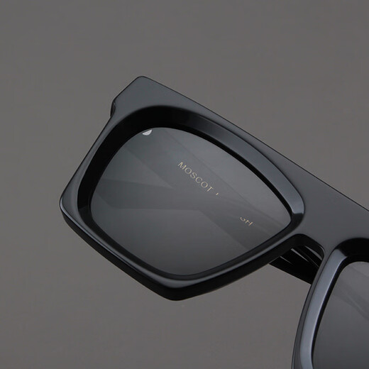 Moscot Lemtosh Sonnenbrille Frauen europäische und amerikanische quadratische schwarze Dicke Brille Hip-Hop-Brett Sonnenschutz Big Face Polarisierte Sonnenbrille Männer Schwarze Rahmen + polarisierte graue Linse