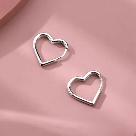 DL 1998 Fat Donglai same style platinum pt950 earrings for women summer love earrings 2024 new platinum earrings earrings earrings love earrings