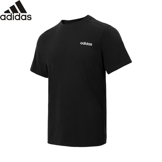 Adidas (adidas) summer breathable and versatile fast drying outdoor running training sports and casual short-sleeved size L