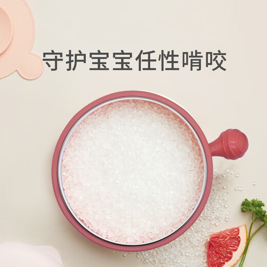 Xiaomanexiong 316 Babla de aislamiento de bebé de acero inoxidable Tazón complementario de alimentos Inyección de agua para bebés Dinena