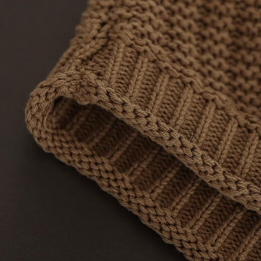 Zimu cotton and linen autumn clothing for women Korean style versatile knitted vest V-neck loose retro vest vest top 9925 coffee color one size (recommended 95-140Jin [Jin equals 0.5 kg])