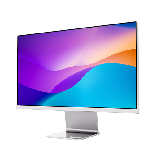 RichVision Future Vision 23,8 pouces 4K Ultra-définition IPS Monitor Apple Powder Screen Type-C65W 10bit Screen de l'ordinateur conçu professionnel RV100MINI Édition améliorée en argent