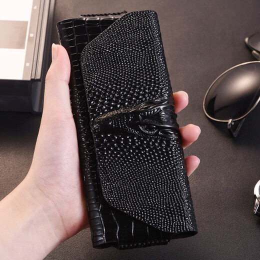适用于三星zfold4手机套W23手机壳W22保护zfold3折叠皮套fold钱包 手拿式钱包款霸气立体龙头 W21/zfold2二代折叠屏
