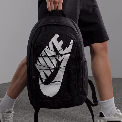 Nike (NIKE) student schoolbag backpack large capacity men's and women's travel junior high school high school college men's sports backpack DV1296-010_main picture classic model_large capacity_ F