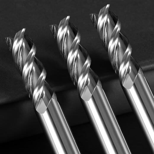 55-degree tungsten steel alloy aluminum milling cutter 3-edge special CNC high-gloss mirror end mill CNC tool for aluminum milling 55-degree aluminum flat knife 6*18*6D*50