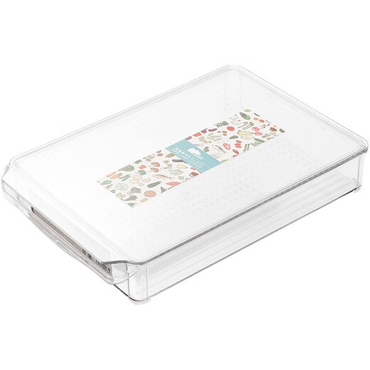 Home Story Japanese Dumpling Storage Box Refrigerator Food Grade Special Frozen Dumplings Wonton Quick Frozen Box Tray Fresh Box Dumpling Box PET Transparent (3 Packs) 1 Layer