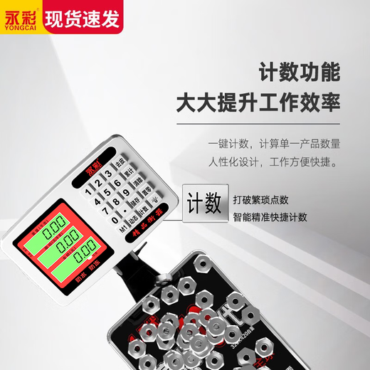 Yongcai (YONGCAI) electronic scale waterproof commercial stainless steel durable weighing accurate household weighing floor platform weighing aquatic seafood express scale industrial stall selling vegetable field scale 150 kg 30*40 with rollers rust-resistant waterproof strong power storage foldable