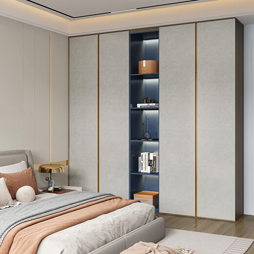 Sophia Wardrobe Modern Simple Whole House Customized Master Bedroom Overall Wardrobe Cloakroom Storage Cabinet Storage Cabinet Furniture RMB/square meter