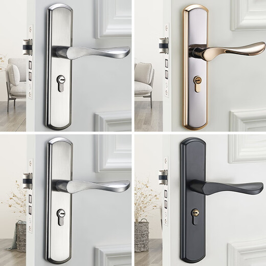 
Shantou Lincun Door Lock Household Universal Door Wooden Door Lock No Modification Hole Adjustable Door Handle Handle Handle B Set with 13548 Lock Body