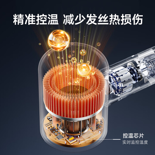 AUX high-speed hair dryer household hair dryer negative ion hair care high-power barber shop special high-wind quick-drying leafless bass hair salon style hair dryer birthday gift for girls