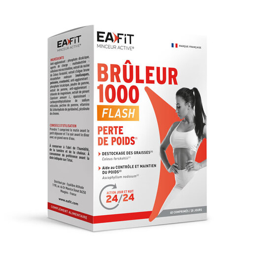 
EAFIT imported eafit burning card 1000 enhanced version Lazy Cayenne pepper body beauty pills for adult S-shaped curve fat loss [natural plant extraction and combustion] 3 boxes cycle pack