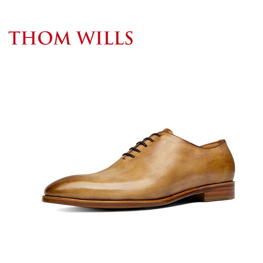 Thom Wills Chaussures en cuir pour hommes Business Formel Usure Toe Toe-couche Chaussures de vache authentique en cuir Summer des hommes Souffle