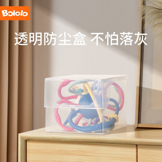 Pocket Manhattan Hand Grip Ball Baby Teether Baby Soothing Soft Silicone Toy Can Be Boiled and Anti-Eating Hand Bite Joy Manhattan Ball*Jelly Planet 1 Pack