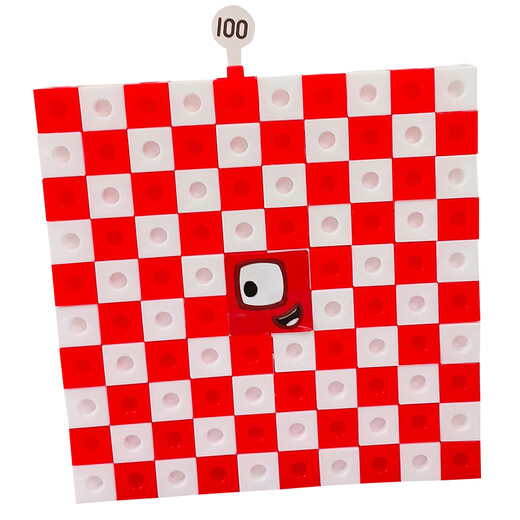 NumberBlocks1 Cube Mathematics Teaching ADIDS 100 Цифровые строительные блоки детские игрушки 51-60 (660 обычных квадратов + наклеек цифровые карты