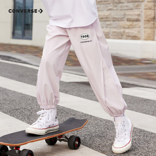Converse Converse Children's Sports Pantalones de verano Pantalones repelentes de mosquito de verano Pantalones delgados CNVG-WP-F695 Lavender 130/56 [Altura sugerida 116-122cm]