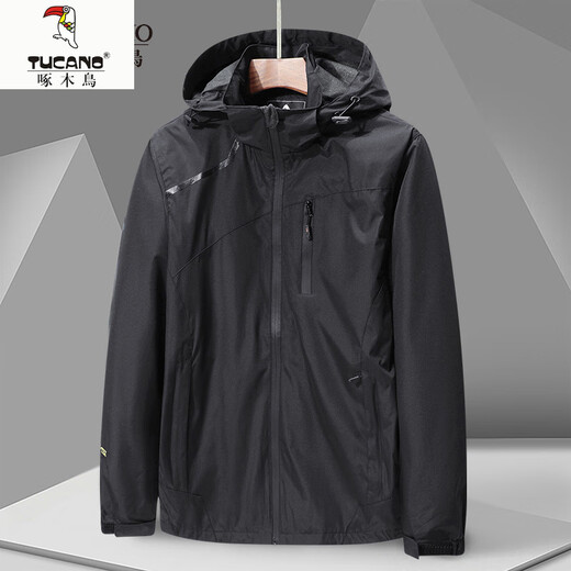 Woodpecker (TUCANO) 2025 Outdoor Jacket Spring and Autumn Waterproof Windbreaker Jacket Men's Fishing and Mountaineering Hooded Camouflage Thin Jacket Fashion Women-Pink M Women 70-90Jin Jin is equal to 0.5 kg