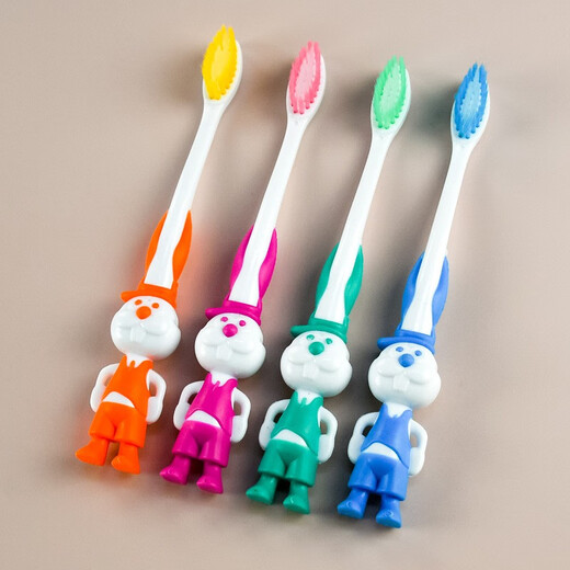 YouJie Hu Shuchen Cepillo de dientes de los niños de los niños Capetio de dibujos animados clásicos de la muñeca para niños de 3-6-6-12 años Protección de dientes y goma de cepillo 20 9904 Modelos [Cepillo de dientes de panda infantil]