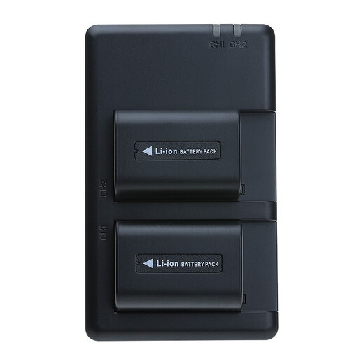 Fengbiao (FB) Sony Handheld DV Batería de litio adecuada para AX700/60/45/30 CX680/610 PJ675 Cargador de asiento [1800MAH] FV70A Two Electric Dual Cargo Conjunto