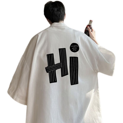 Jiben (bugar) Camiseta de manga corta de manga corta Hombres de gran tamaño de gran tamaño de gran tamaño seda de seda casual de chaqueta delgada de media manga negro 9904 HI 7XL 260-280JIN [Jin equivale a 0.5 kg]