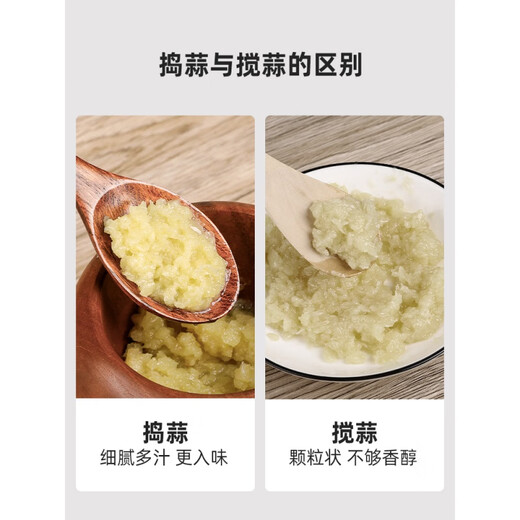 Craftsman Time Wooden Manual Garlic Pounding Artifact Crush Garlic Press Garlic Mash Jar Pound Medicine Jar Grinding Bowl Garlic Mortar Natural Mahogany Core Wooden Garlic Pounder (Small) Spoon