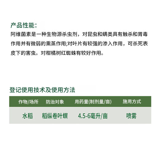 Hulian Plant Protection 10% Abamectin Suspension Agent Rice Leaf Roller Caterpillar Fruit Tree Vegetable Flower Pesticide Insecticide