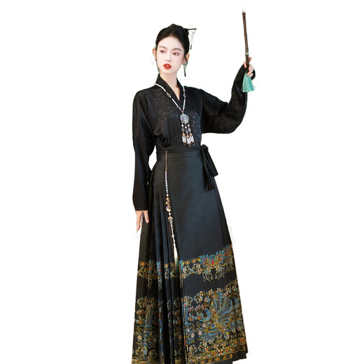 Le nouveau style chinois de Wen Yingyan a amélioré les manches d'avion brodées adultes pour femmes adultes à manne à manne à manche à manchet à manchet à manche tissée à la jupe Cuifeng complète 9710 Jupe en or rouge 2xl