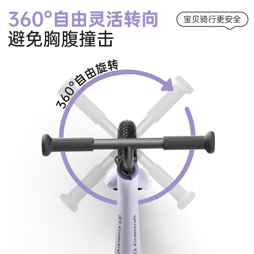 KinderKraft平衡车1-3-6岁儿童入门滑行滑步车无脚踏自行车宝宝生日礼物绿