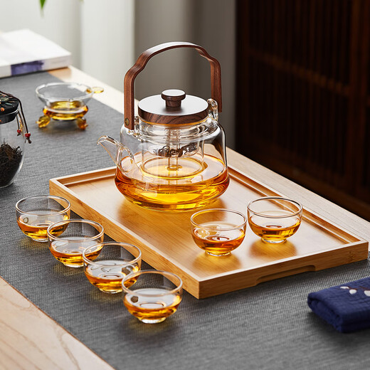 Lvchangming Tea Cup Glass Master Cup Thickened Cup Heat-resistant Tea Cup Personal Kung Fu Tea Cup Small Tea Cup 70ml 6 Count