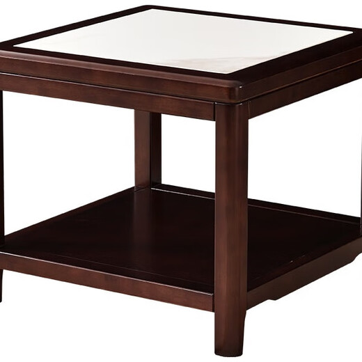 
Crown Family Yuan Crown Family Yuan 1289# solid wood square table new Chinese living room corner table square solid wood rock panel side table length 600 width 600 height 500
