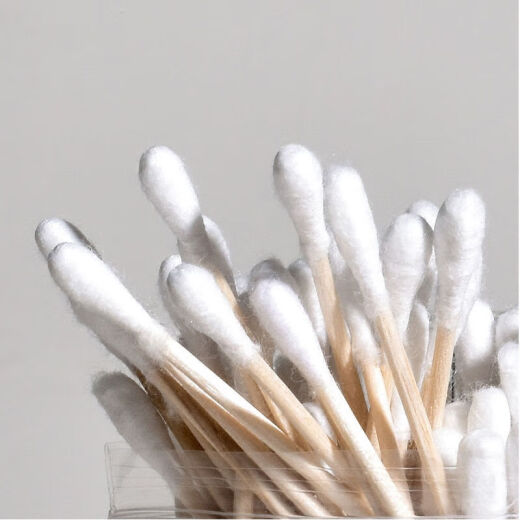 Jingdie 1000 household disposable double-head cotton swabs for ear removal, round-head makeup removal, cleaning and hygiene cotton swabs 10 packs of 1000