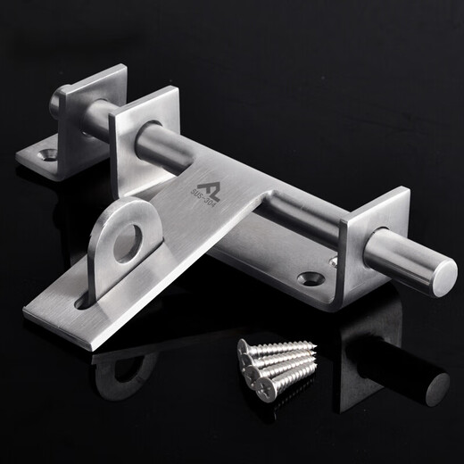Ruobai o thickened 304 stainless steel latch lock door lock anti-theft door latch door bolt door buckle sliding door hasp lock