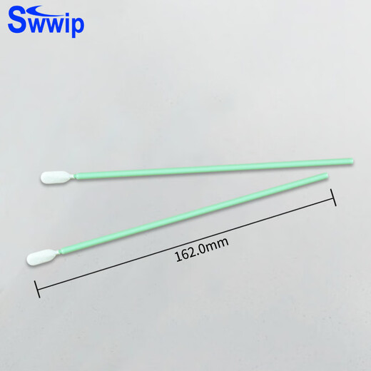 Swwip净化聚酯纤维无尘布头镜片擦拭工业用布头清洁除尘棒500支/包 SW-PS761M布头棉签(500支/包）