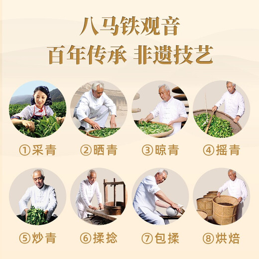 八马茶业 福建安溪铁观音 清香型 乌龙茶 送礼茶叶 【欢腾】铁观音-罐装98g