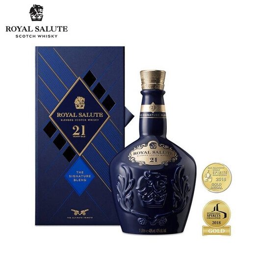 皇家礼炮（Royal Salute）21年 苏格兰调和型威士忌 1000ml 40度 礼盒装