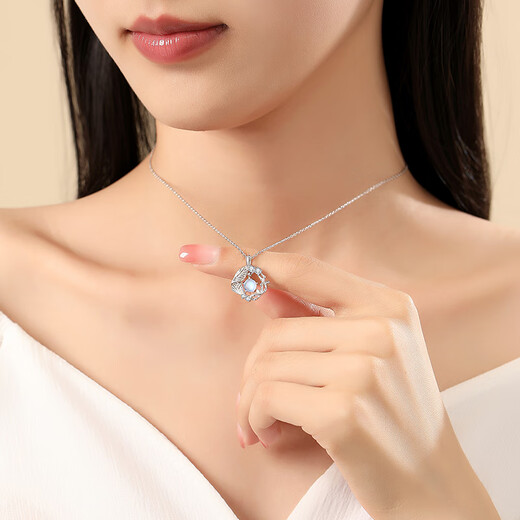 Chunqian 925 silver necklace, practical birthday and Valentine's Day gift for girlfriend and wife, 925 silver XL246+ rose gift box, can be engraved