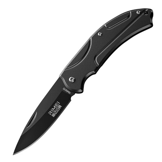 Kinda Rimi outdoor folding knife household fruit knife multifunctional paring knife camping barbecue knife portable express knife Samurai black folding knife